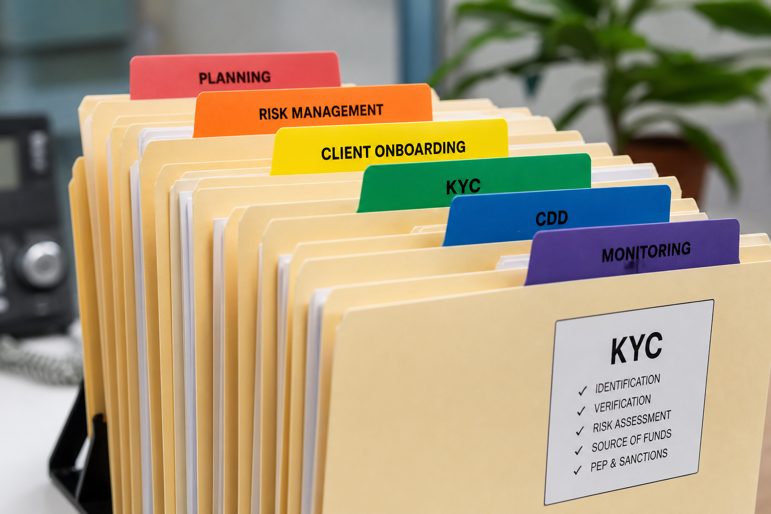 Organised KYC documentation pack