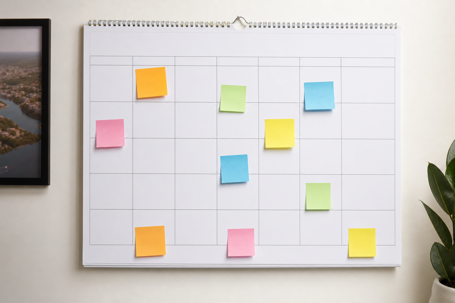 Settlement planning calendar