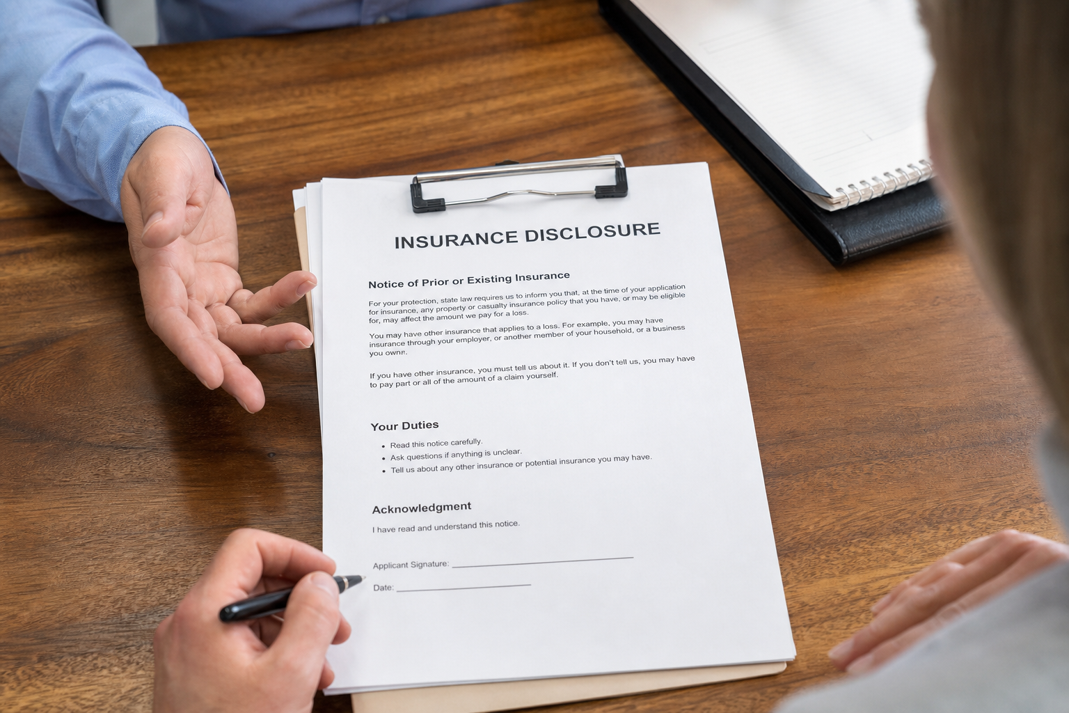Licensee disclosure meeting